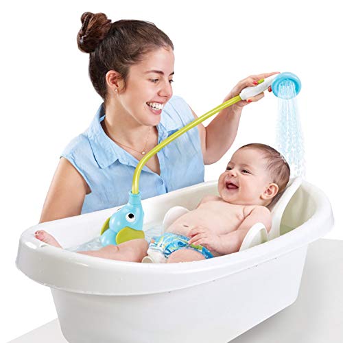 Yookidoo - Ducha bañera elefante azul, juguete bañera, juguete baño y ducha para bebé y niño