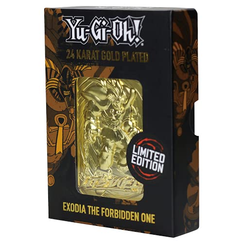 Yu-Gi-Oh! Replica Card Exodia the Forbidden One (gold plated)