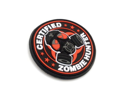 Zombie Hunter Certificado PVC Parche de Airsoft