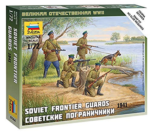 ZVEZDA 6144 Soviet Frontier Guards 1941 1:72 Figures Snap Fit Model Kit