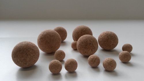 10 corcho bolas de corcho Press, diámetro 35 mm, para futbolín Nautik, Pesca, manualidades, etc.