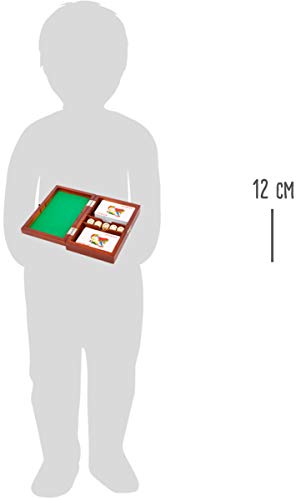 11363 Caja de Juego de Cartas y Dados, Small Foot, Juego de 2 Juegos de Cartas y 5 Dados, con Caja de Almacenamiento.