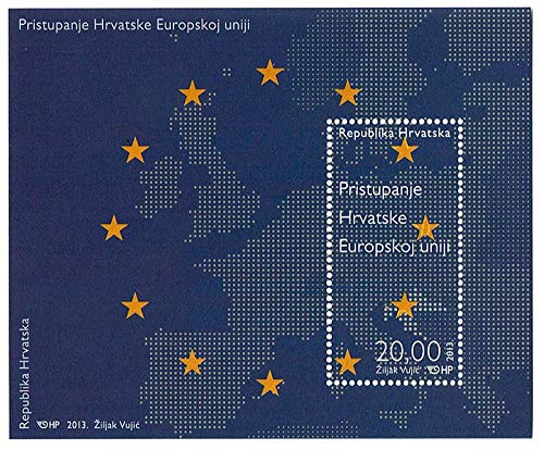 2013 Croazia Ingresso nell'Unione Europea foglietto