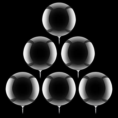 30 Globos de Burbuja Transparentes Globos de Bobo de Cumpleaños Se Puede llenar con Confeti, helio, Adecuado para Fiestas, bodas, Cumpleaños y días Festivos(10,18,24 Pulgadas)