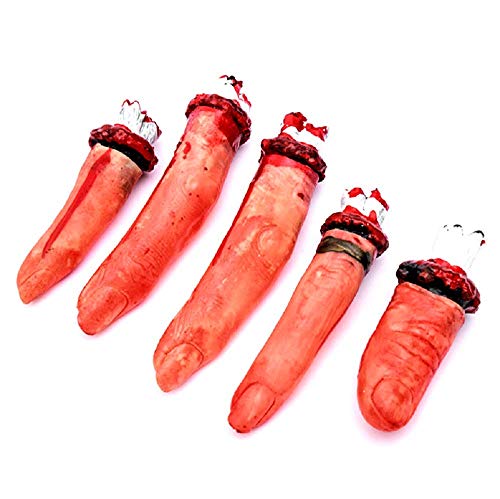 5 dedos falsos cortados - accesorios disfraz de cosplay de halloween halloween - trucos - magia - chistes - juegos de prestigio - horror - horror horror cosplay