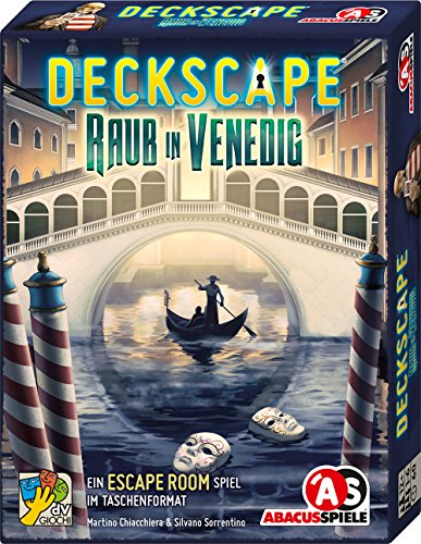 ABACUSSPIELE Deckscape 38182 - Juego de Cartas de Raub en Venecia, Juego de Cartas