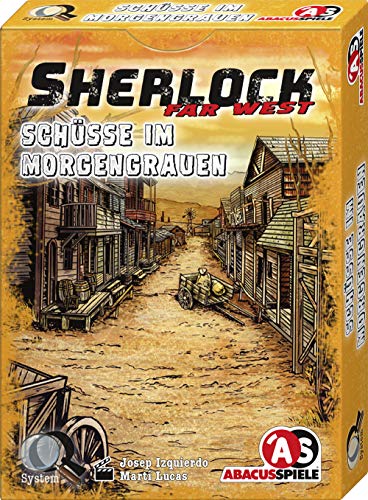 ABACUSSPIELE- Sherlock Far West - Juego de Cartas (2 Unidades), diseño de tiros, Multicolor (48205)