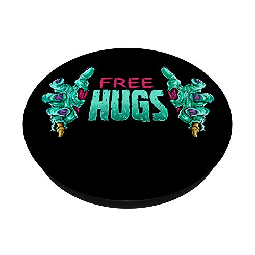 Abrazos gratis espeluznante Zombie Manos Amor Zombies PopSockets Agarre y Soporte para Teléfonos y Tabletas