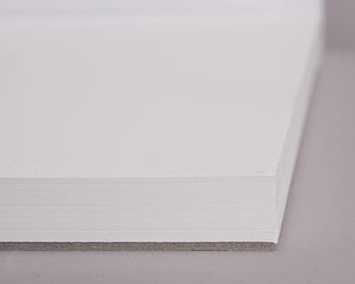 Acuma Crafts - Bloc de papel para acuarela, 35 hojas, tamaño A4, 300 g/m², encuadernado con pegamento, a prueba de sangrado, mixtos de dibujo y técnicas, fabricado en Reino Unido por Acuma Crafts