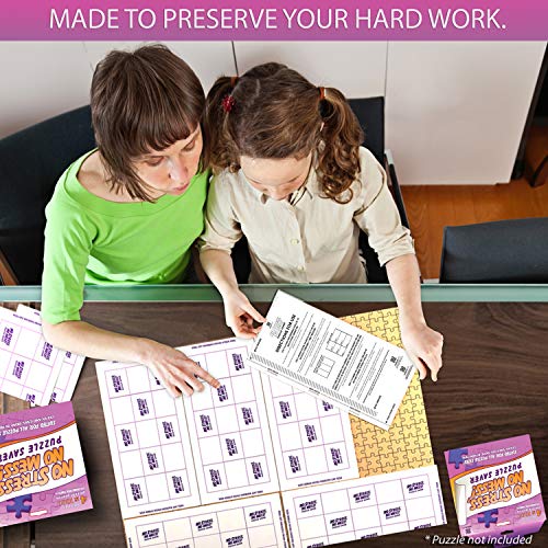 AGREATLIFE 24 Sheets New Improved No Stress, No Mess Puzzle Saver - Stickier Than Ever - Glue Sheets for Puzzle: Securely Sticks: Permanent Puzzle Preservation Up to 4000-piece Work of Art