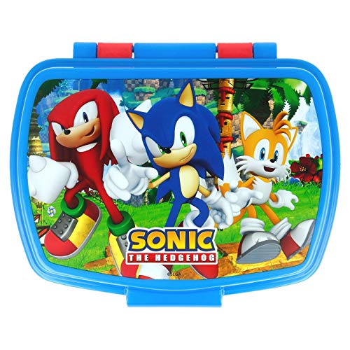 ALMACENESADAN 0538; Sandwichera Rectangular Multicolor Sonic; Producto de plástico, Reutilizable; Dimensiones Interiores 16,5x11,5x5,5 cm; Libre BPA