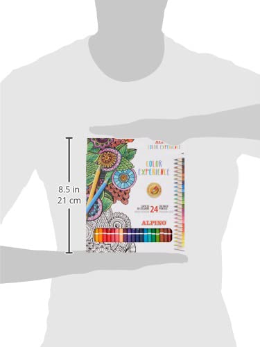 Alpino Color Experience 24 Lápices de Colores | Lápices para Colorear y Dibujar Profesionales | Lápices de Colores para Mandalas y Lettering