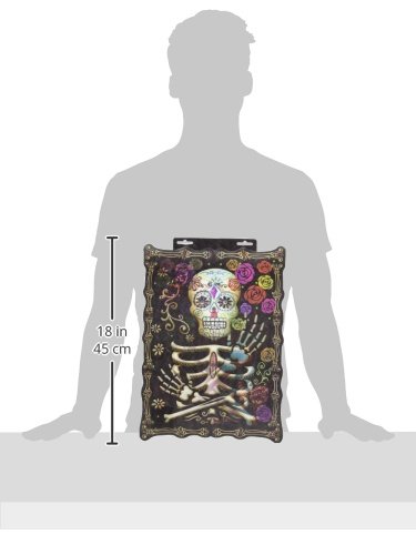 Amscan - Mural con imagen holográfica"El Día de los Muertos"