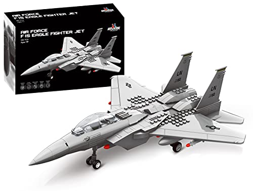Apostrophe Games F-15 Conjunto de Bloques de Construcción de Aviones de Combate - 262 Piezas