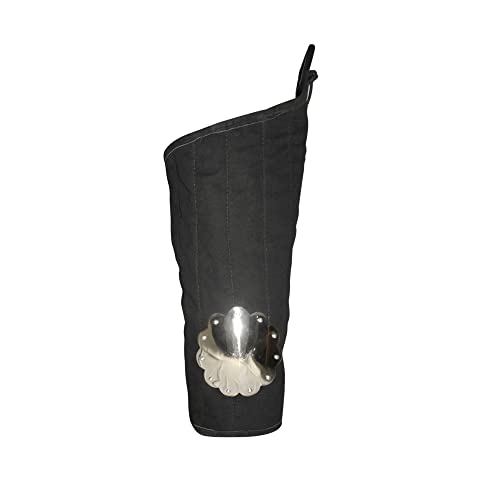 Armadura de pierna acolchada medieval con placa de acero - color: Negro »talla M - XXL» Armadura medieval