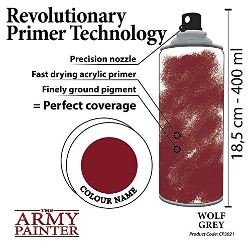 Army Painter CP3021 Colour Primer - Wolf Grey by Army Painter