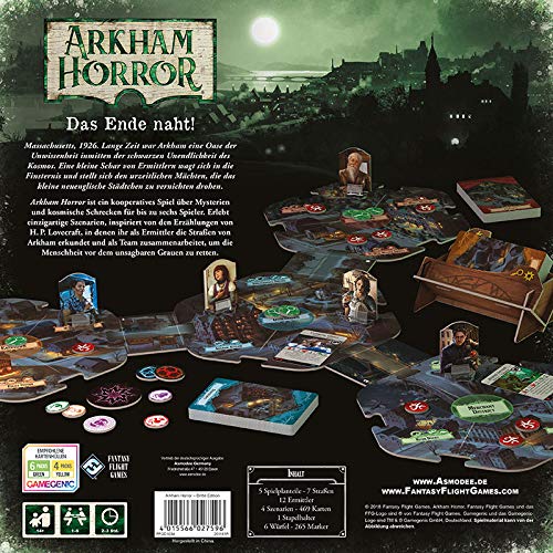 Asmodee Arkham Horror 3. Edición Juego de Mesa, Juego Básico