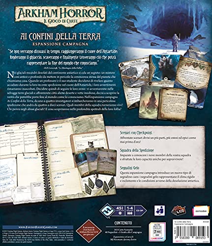 Asmodee - Arkham Horror, el Juego de Cartas: Ai Confini Della Tierra, Expansión Campaña, Edición en Italiano, 9670