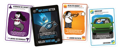 Asmodee Exploding Kittens - Imploding Kittens Kartenspiel Erweiterung (Deutsch)