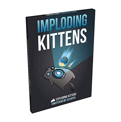 Asmodee Exploding Kittens - Imploding Kittens Kartenspiel Erweiterung (Deutsch)