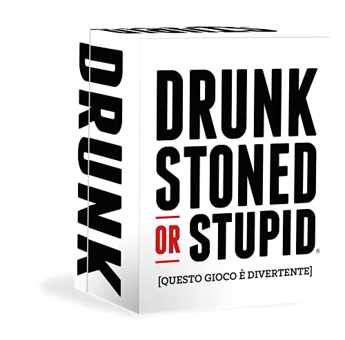 Asmodee Italia Drunk, Stoned or Stupid, Juego de Cartas Prohibido a los Menores de 18, edición en Italiano, 8416