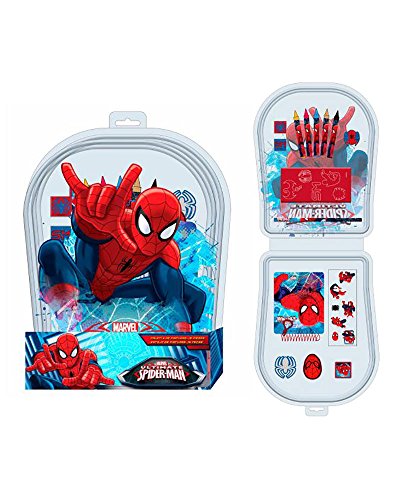 Astro Europa Set Pintura Spiderman Marvel Ultimate 15pz, Multicolor, Juego de 15 Piezas (AST1723)