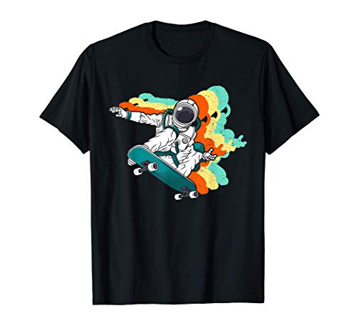 Astronauta de patineta clásico, astronauta espacial Camiseta