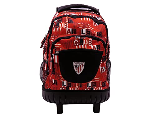 Athletic Club de Bilbao, Mochila Trolley, Color Rojo y Negro (CyP Brands)