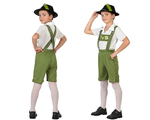Atosa Disfraz Aleman Verde Niño 7 a 9 años