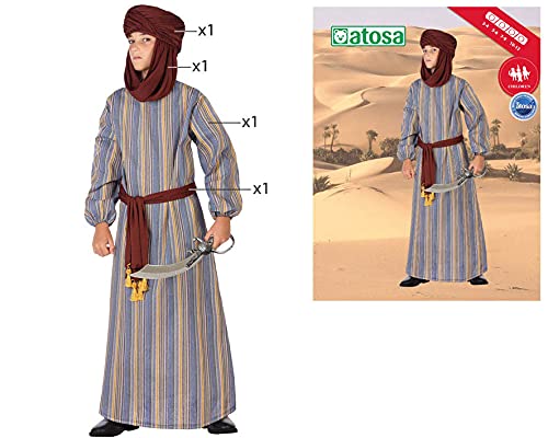 Atosa disfraz arabe niño infantil marrón 10 a 12 años
