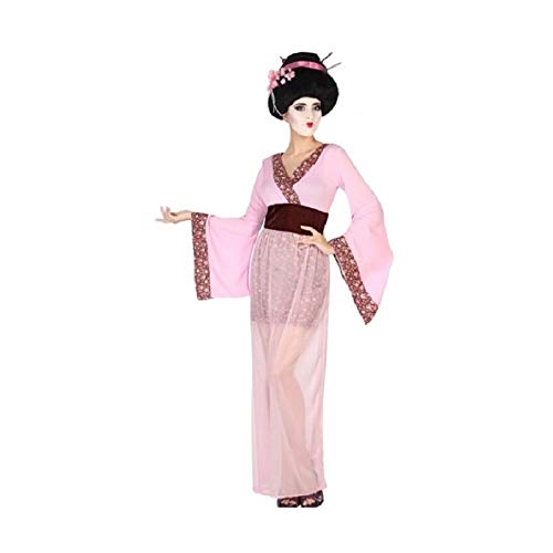 Atosa disfraz geisha mujer adulto rosa XL