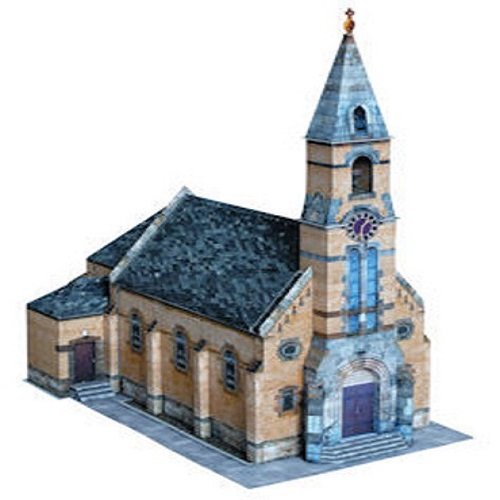 Aue Verlag - Kit de Modelo de Iglesia de Pfersbach (25 x 13 x 26 cm)