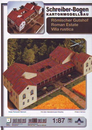 Aue Verlag Schreiber-Bogen Card Modelling Roman Estate Villa Rustica