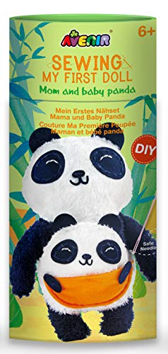 Avenir. Kit de Costura para Niños. CREA tu Peluche Panda. Manualidades Creativas Infantil + 6 años. Multicolor. 23cm