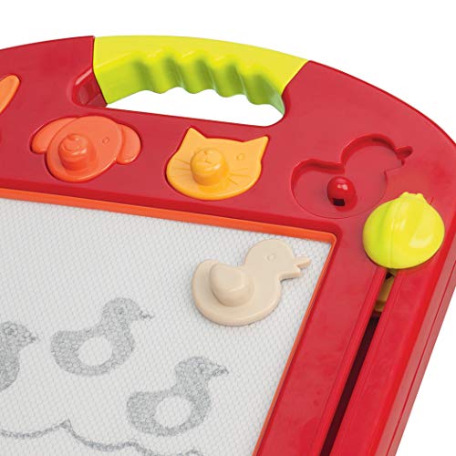 B. Toys – Toulouse LapTrec – Pizarrón magnético Portable con Sellos de Animales para niños de 10 Meses en adelante