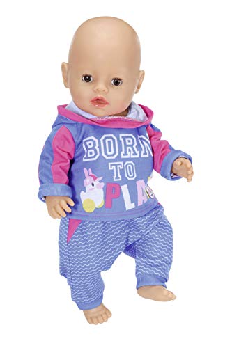 Baby Born-Zapf Creation 830109 Jogginganzug 43 cm-baluer Oder Rosa Puppenzug 1 Stück-Lieferung Nach Vorrat, Color Assorted