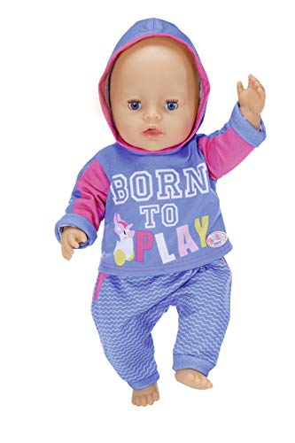 Baby Born-Zapf Creation 830109 Jogginganzug 43 cm-baluer Oder Rosa Puppenzug 1 Stück-Lieferung Nach Vorrat, Color Assorted