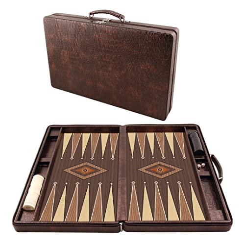 Backgammon, Tavla, Maletín de Juego de Backgammon, Maleta de viaje, 44 x 27 cm)