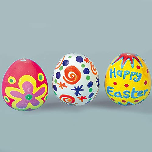 Baker Ross Huevos de Cerámica para Colgar Que Podrás Decorar y Personalizar. Manualidades Creativas para Niños Decoraciones de Primavera y Pascua (Pack de 4) (EA1815)