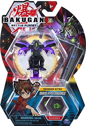 BAKUGAN Battle Planet Ultra Darkus Hyper Dragonoid 3" Figura de transformación Coleccionable
