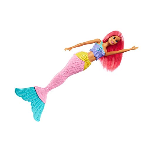 Barbie Dreamtopia Sirena Muñeca con Pelo Rosado para Niñas y Niños +3 Años (Mattel GGC09)