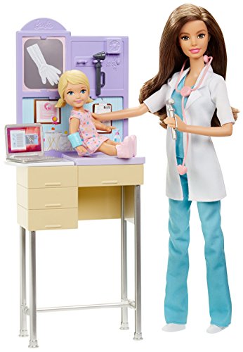Barbie - Muñeca, Quiero ser pediatra (Mattel DKJ12)