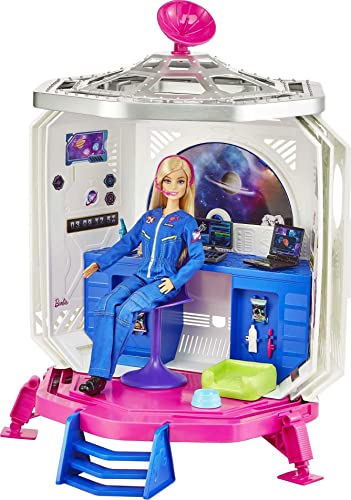 Barbie Set de juego Estación Espacial Muñeca con accesorios de juguete, regalo para niñas y niños +3 años (Mattel GXF27)