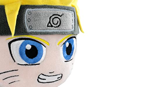 BARRADO Peluche de los Personajes de Naruto 25cm - Naruto, Kakashi, Sasuke, Kurama - Edición Coleccionista - Calidad Super Soft (25cm con Display, Naruto)