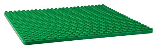 Base apilable para Construir - Compatible con Todas Las Grandes Marcas - Tacos Grandes - 41,28 x 34,93 cm - Verde