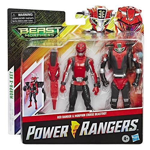 Beast Morphers Power Rangers Figuras 15 Cm Ranger Rojo Y Morphin Cruise Beastbot (Hasbro E73245X0)