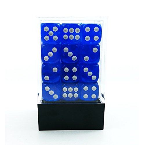 Bescon - Juego de dados de 6 caras (12 mm, caja de ladrillo, 12 mm, 6 caras)