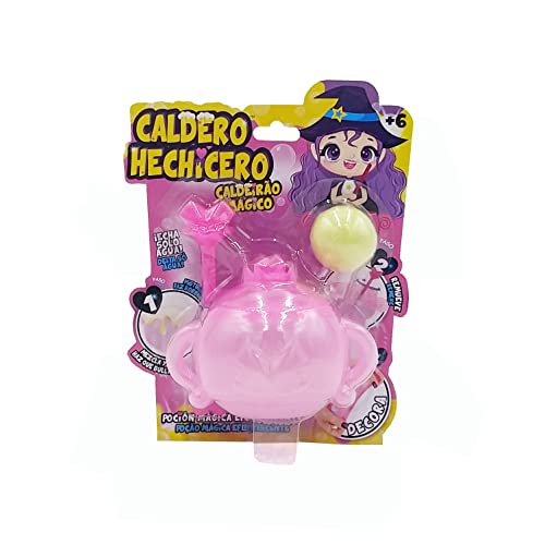 Bizak Caldero Hechicero, fabrica tu propia poción de slime, incluye caldero, bola de slime, recipiente, varita para revolver y 2 bolsas de decoración, disponible en varios colores, a partir de 6 años