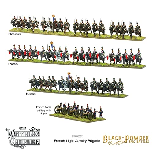 Black Powder Batallas épicas: Waterloo - Brigada Francesa de Caballería Ligera