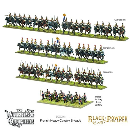 Black Powder Batallas épicas: Waterloo - Brigada Francesa de Caballería Pesada